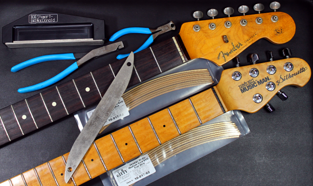 musicman cents intage 62 guitar replacement jescar fret spray paint refurbishment replacement pillow repair display