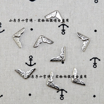 Little House Cross Stitch Transport Card Bank Silver Corner Protector Corner Card Holder Bookmark Special 1 Yuan 2 pcs