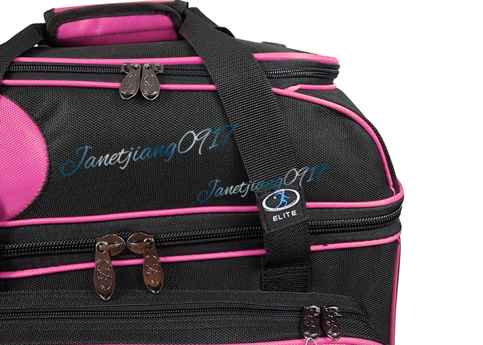 CHÚNG TÔI ELITE Elite 1680 Xe Đẩy Tiêu Chuẩn Đúp Túi Bóng Đôi Túi Bóng Bowling Bag ~ 8 Màu Hồng bộ đồ chơi bowling cho bé