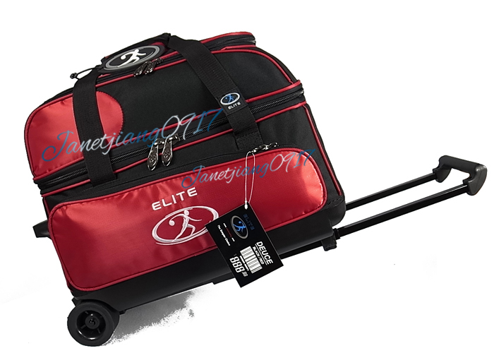 CHÚNG TÔI ELITE Elite 1680 Xe Đẩy Tiêu Chuẩn Đúp Bóng Túi Đôi Túi Bóng Bowling Bag ~ 8 Màu Đỏ 	bộ bowling vải	