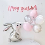 Япония и Южная Корея INS Pink Theme Balloons Bendet Happy Pull Flag для девочек на вечерин