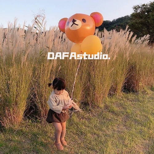 Брендовый мультяшный воздушный шар, дорожное вечернее платье, Южная Корея