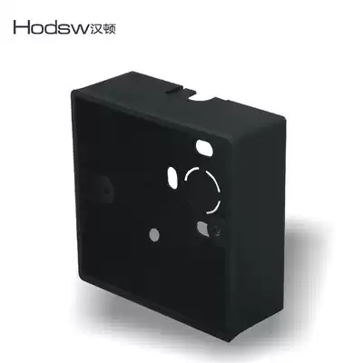 Switch socket surface-mounted bottom box black open box 86 bottom box Wiring box open line box Junction box protruding wall box