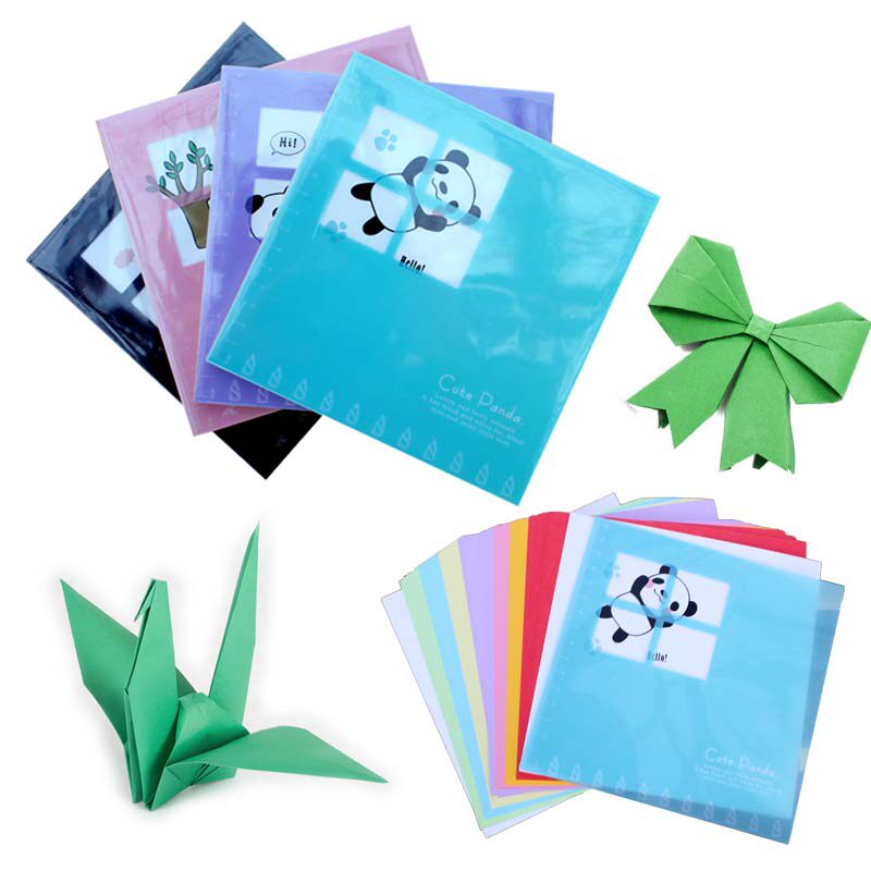 5 square children's kindergarten handmade folding paper DIY color color photocopy paper thousand paper crane rose paper-cut material