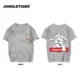 Jungle Tiger Street Tide thương hiệu dễ thương chó áo thun ngắn tay Sinh viên trượt ván hip-hop nam và nữ áo thun ngắn tay 	áo thun nam body