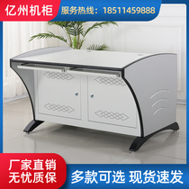 Monitoring console Two-union three-union five-union control command center Wooden console custom multi-union arc