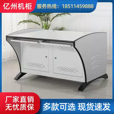 Monitoring console Two-union three-union five-union control command center Wooden console customized multi-union arc