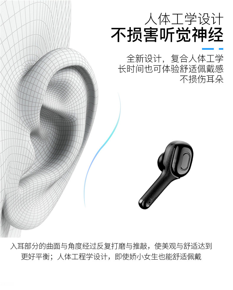 Переводить наушники ухо беспроводной bluetooth Одновременная интерпретация на английском языке автоматическая Реальный переводчик гарнитура подавление шума артефакт   