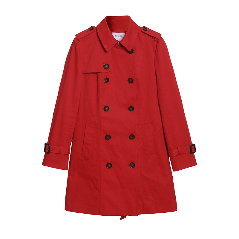 Trench pour femme  SEIFINI    en Coton - Ref 3226152 Image 5