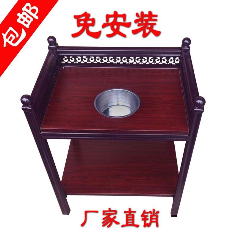 Mahjong machine coffee table chess room cafe hotel tea set European iron teahouse special supporting wooden tea stand