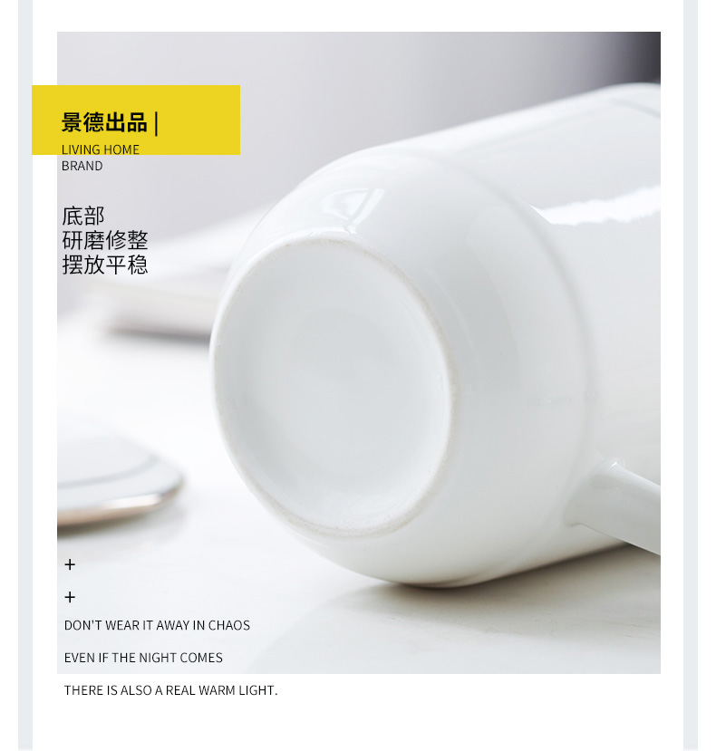 Jingdezhen ceramic cups home office ipads China and meeting with cover glass cup 10 only suit the cup the custom LOGO