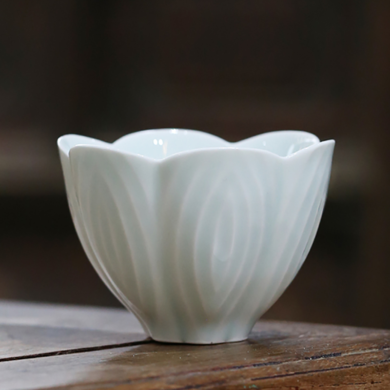 Jingdezhen ceramic kung fu tea cup single master cup single CPU BeiYing manual single small cup tea green home