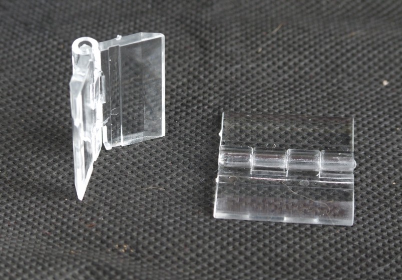 促销压克力亚克力合页铰链亚克力板连接 Pc透明塑料展示架柜门