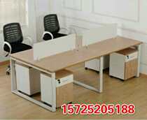 Qingdao office furniture simple modern board two person desk desk steel wood combination 4 person computer desk screen