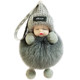 Fox fur sleep doll plush toy mobile phone pendant lanyard doll doll real fur bag pendant car key chain