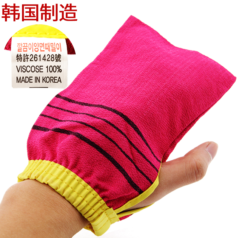 South Korean bath towel home doesn't hurt the skin doesn't hurt the bath rubbing back towel lady men's coarse sand powerful rubbing gloves