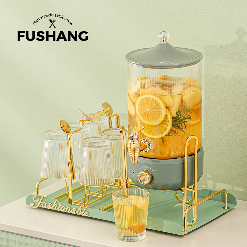 Nordic Thermostatic Glass Kettle Domestic Hot Water Kettle Boiled Water Large Capacity Water Equipped cold kettle Juice Drink Bucket