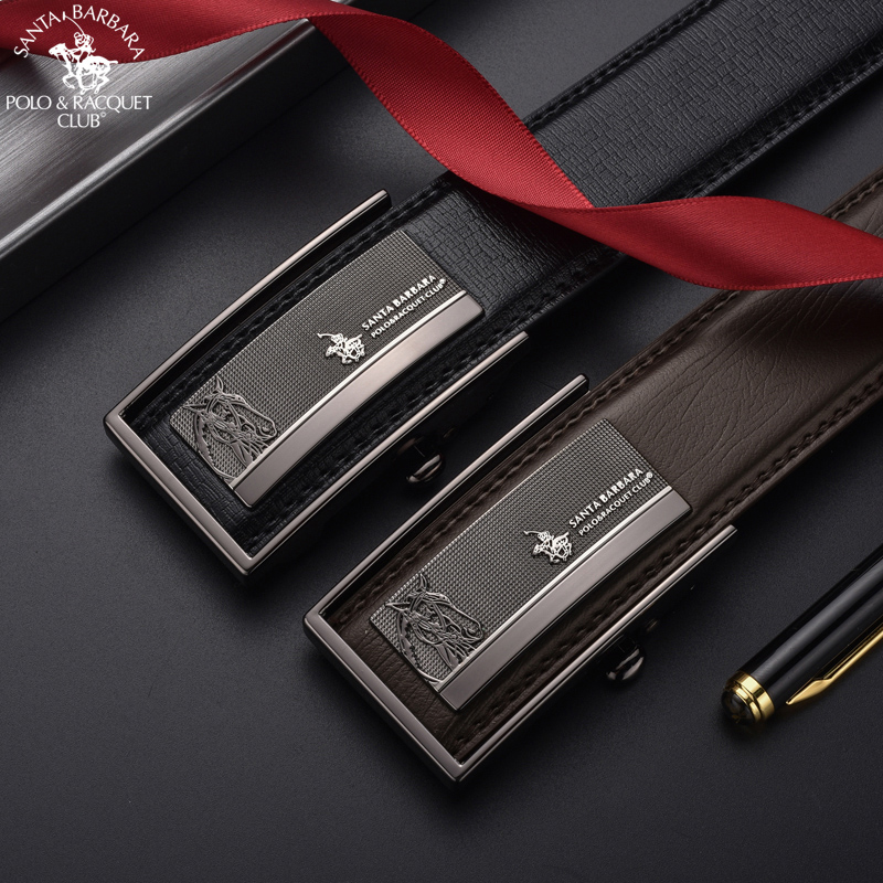 St Grand Paolo Leather Belt Male automatic buckle red pants with pure cow leather Tiger New Year gift Men's BenLife annual red belt