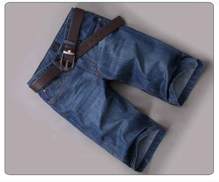 Mua một tặng một mùa hè miễn phí nam mỏng quần short denim nam 6 sáu điểm năm điểm lỏng quần nửa quần ống túm quần mùa hè 5