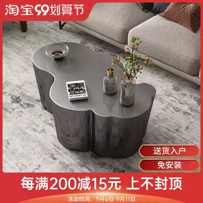 Alien coffee table light luxury modern living room simple modern Italian minimalist stainless steel High sense designer coffee table