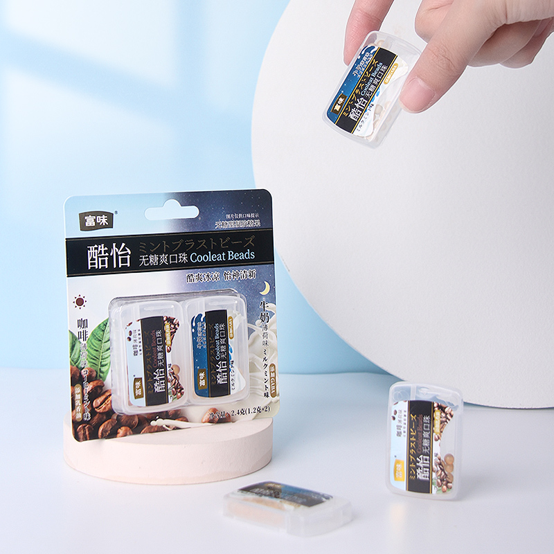 Rich Taste Frankincense Oil Gaba Oral Burst Beads No Sugar Chewing Gum Mint Sugar Breath Freshener Combinations * 2 Cards