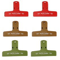 Retro colored plastic clip cute salt series literary pendulum props hand account bill material paper storage Handbook clip