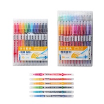 Misu hand account special Mark pen set hipster student stationery double head water hand account pen colorful 36 colors