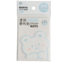 Transparent Post-it notes sticky strong waterproof writable and tearable notes students use Handbook label sticker note material paper