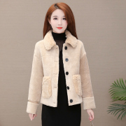 2019 mới cừu giả cắt nhung áo cashmere hạt ngắn áo lông nhỏ lông All-Body phụ nữ phụ nữ