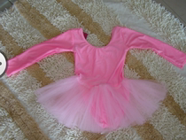 Enfants Long Sleeve Dancing Skirt robe Skirt Style Body Dress Body Dress Ballet Dresses