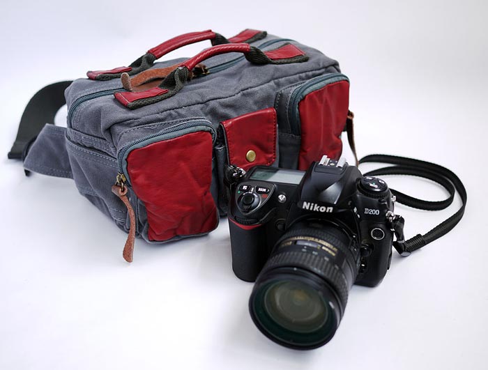 Màu sắc tươi mát vải canvas SLR micro đơn túi kỹ thuật số ngoài trời Túi chụp ảnh đa năng ngoài trời F3001 - Phụ kiện máy ảnh kỹ thuật số túi đựng máy ảnh sony
