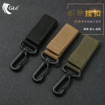 Outdoor Tactical Nylon Webbing Hanging Buckle EDC Military Meme Multifunction Key Button Hook Tactical Accessories Belt Quick Hang