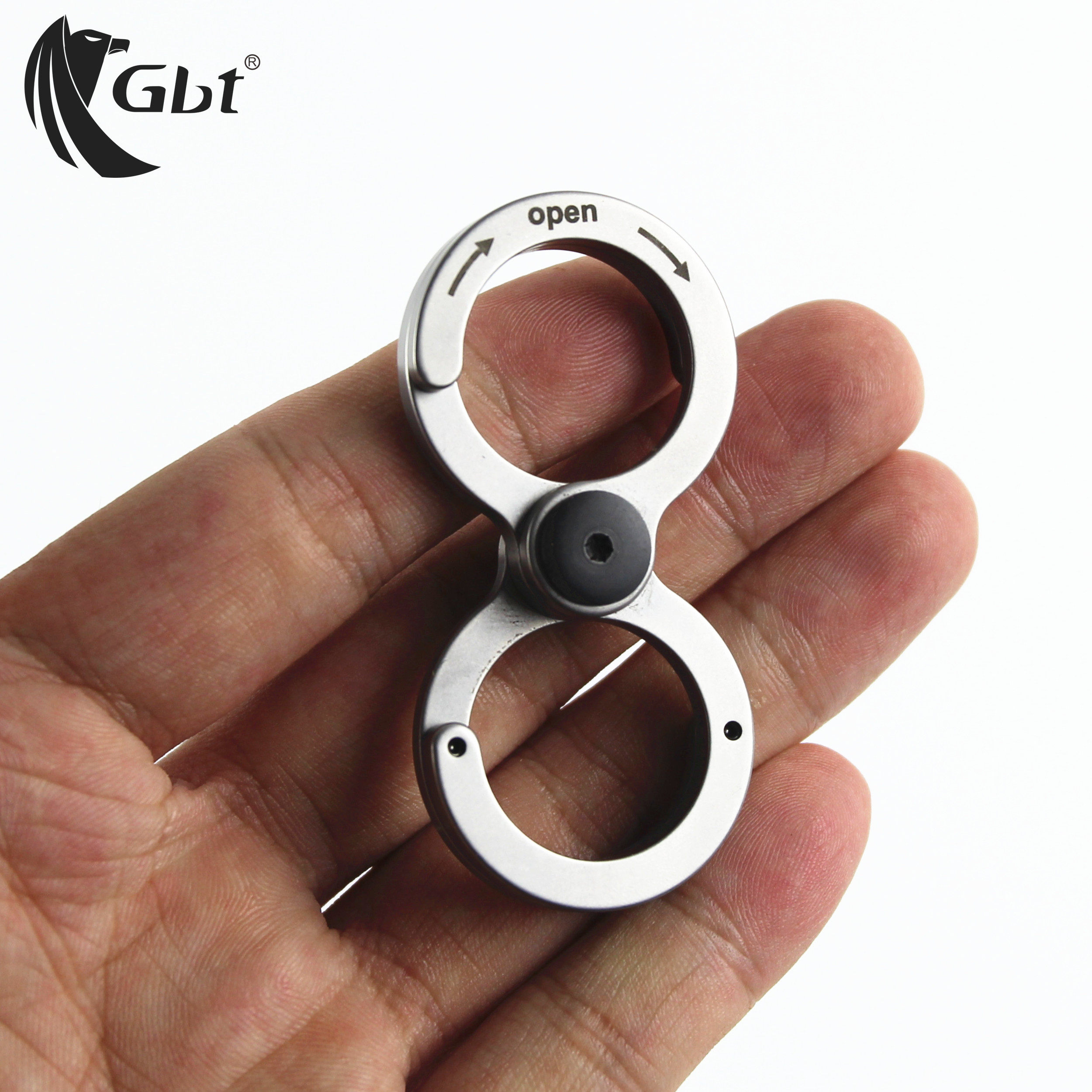 Outdoor 8-shaped buckle multifunctional eight-character mountaineering buckle tourist backpack water bottle buckle camping adhesive hook keychain