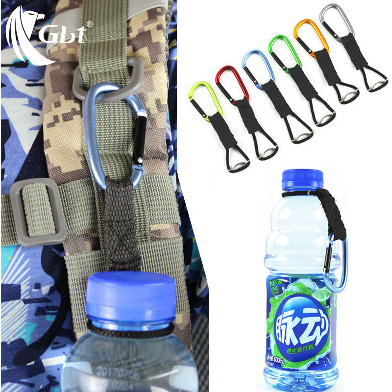 Outdoor sports products EDC quick water bottle buckle Beverage water bottle buckle Bottle hanging mineral water bottle carabiner buckle