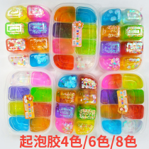 Frothy rubber mesh red Cheap girl fruit jam Slime Slime nasal mesh mud delivery Grid crystal clay Color clay 1 Metallone 5