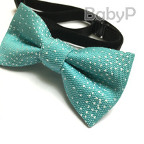  BabyP high-end custom boy baby lake Blue childrens bow tie Baby small bow tie bow