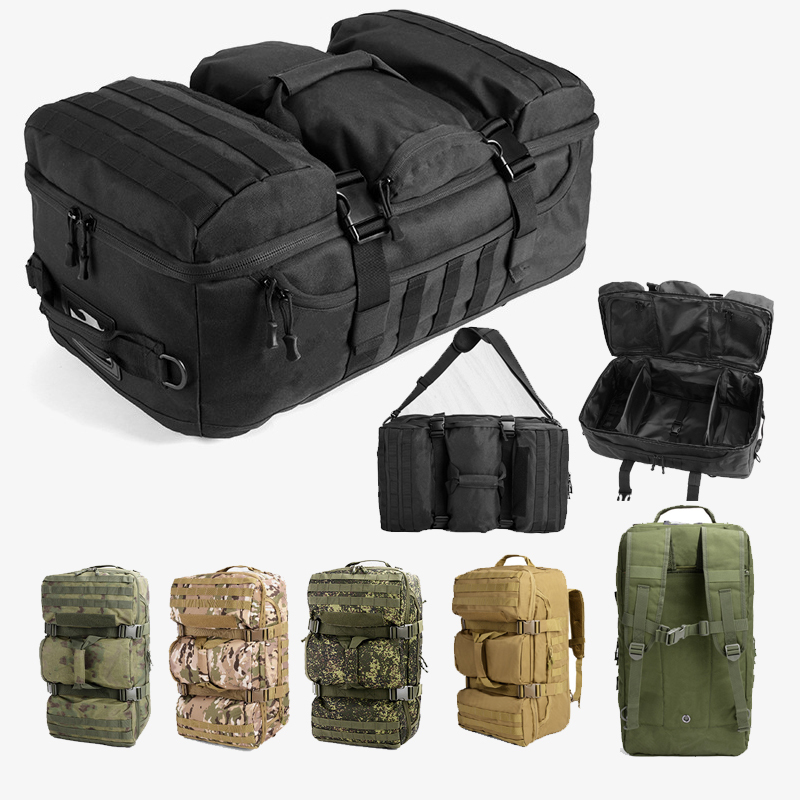 Large-Capacity Camouflage Tactical Luggage Bag Multi-Functional Shoulder Satchel Travel Mountaineering Backpack 60L