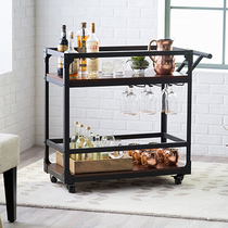 Wrought iron beauty trolley Beauty salon trolley Nail salon trolley Tool cart Multi-layer storage shelf