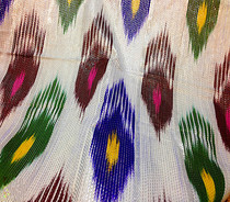 Fabric Uzbek characteristic pure silk Adelais silk fabric width 65 cm