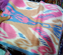 Uzbek fabric Uzbek characteristic silk Adelais silk fabric width 40cm decoration