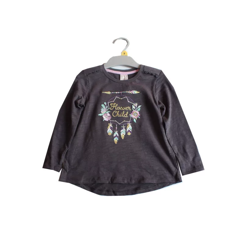 Bamboo cotton soft autumn base long-sleeve, with embroidery, feather stuffing