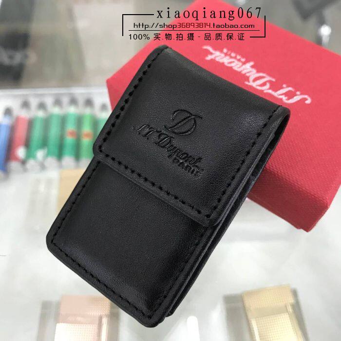 S T Dupont Dupont lighter leather case genuine black special cowhide protective case real shot