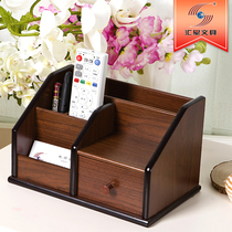 Huixing office multi-function combination pen holder Pen holder remote control with drawer storage box Stationery gift customization