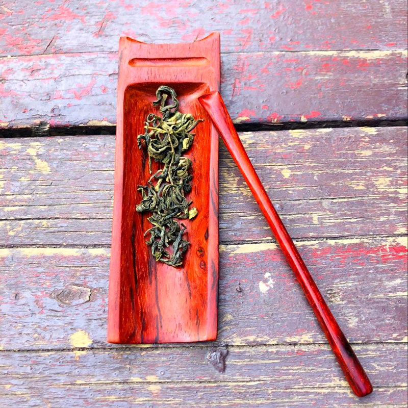 Indian small leaf purple sandalwood tea spoon tea spoon teaspoon retro Chinese style tea pluscule tea pluscule tea furniture set group handmade tea road accessories