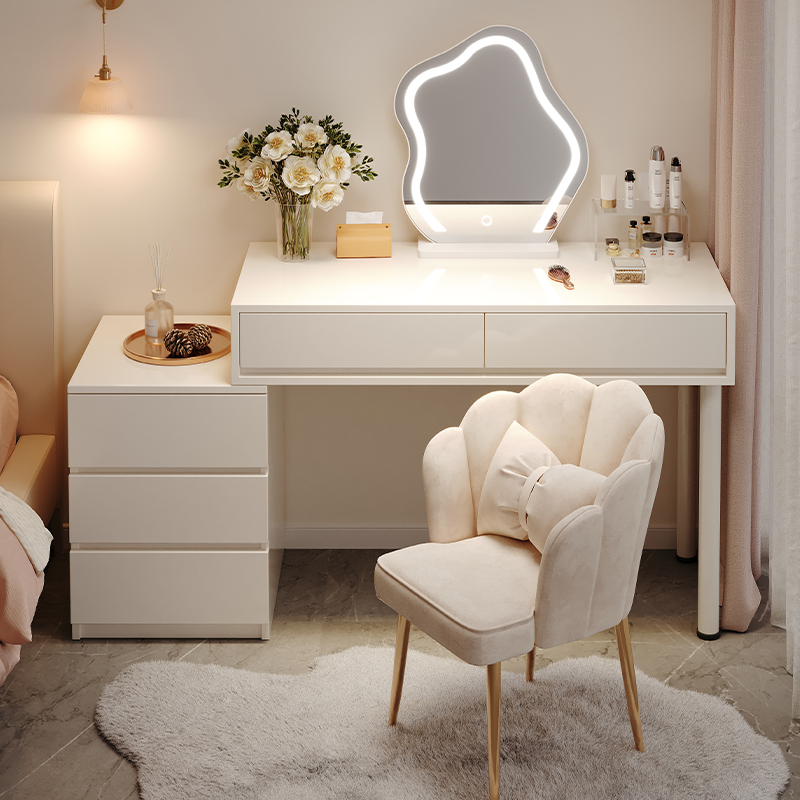 Cream Wind Dresser 2023 New Light Lavish Bedroom Minimalist Modern Makeup Desk Master Bedroom Dresser Table Makeup Table-Taobao