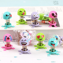 Assembly spring small people whole demagogic funny creative childrens toys bounce genie expression doll Kindergarten small gift