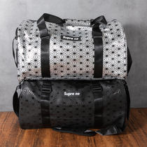 Tide Card Personality Handbag for men and women Fashion Rhombus Fitness Bag Big Capacity Travel Bag Luggage Bag Short Trip Bag