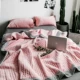 Bông rửa kiểu Nhật Bản kẹp bông ấm giường ba mảnh pha lê nhung ấm tương phản màu điều hòa tấm sofa giường đệm