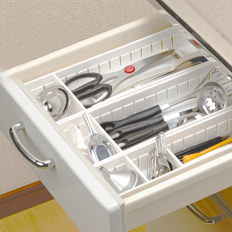 Japan imported tableware container box drawer separated and sorted box plastic classification and finishing the desktop pack