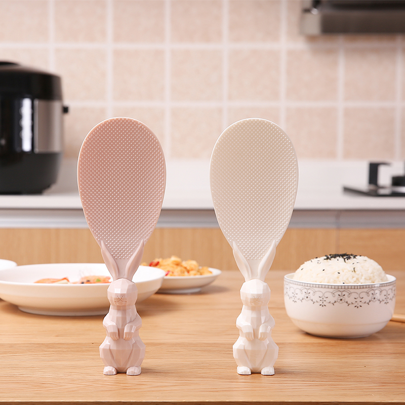 Japan cooking rice and pot without sticking rice spoon household with a tablet rice pot in a spoon of vertical rabbit cooking shovel